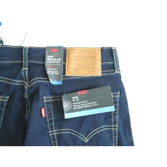 New W/ Tag Women's Levis 505 Regular Cropped Stretch Cool Jean Size 30 - Picture 6 of 11